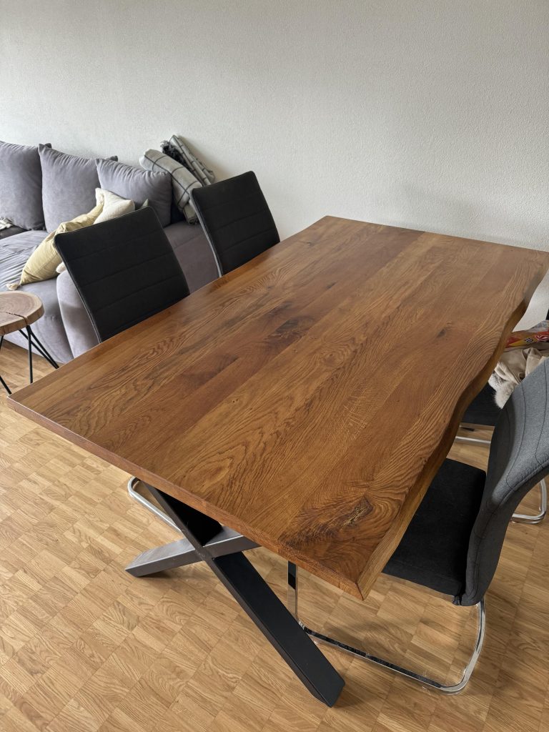 How to Dark Wood Stain Dining Room Table